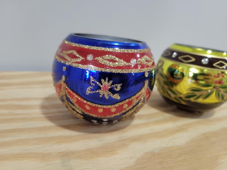 Two's Company St Petersburg Mercury Glass Votive Candle Holders - Thumbnail 4