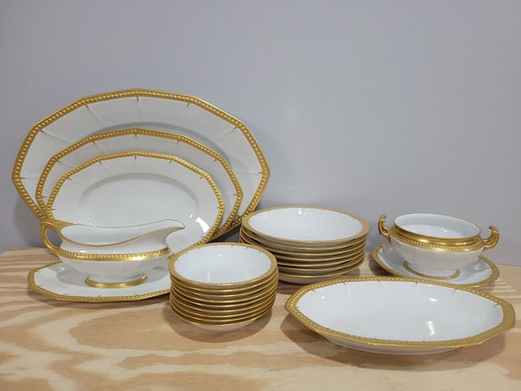 Hutschenreuther Selb LHS Bavaria Solid Gold Trim Porcelain