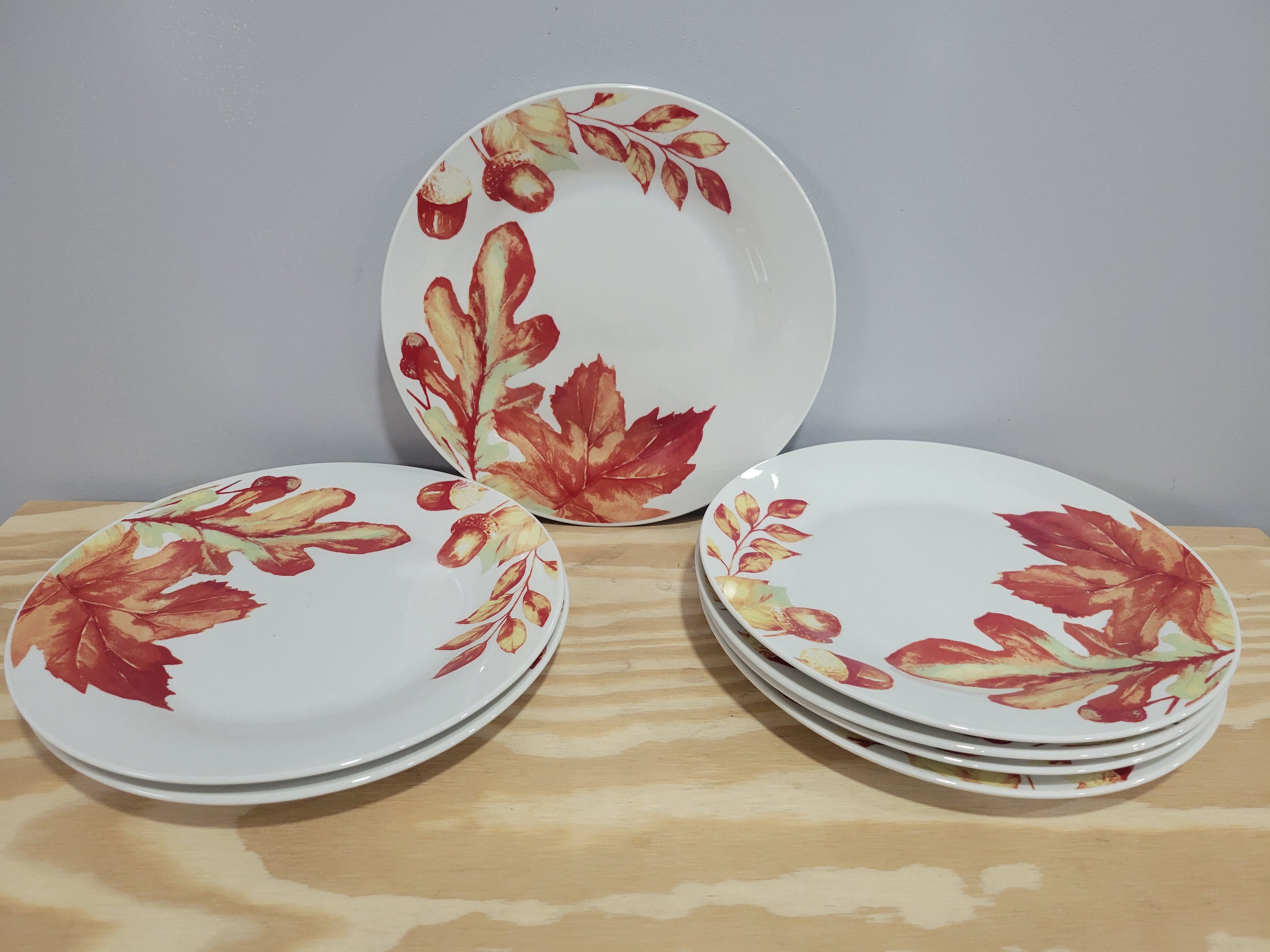 Ceramic Autumn Leaves Crockery Royal Norfolk Autumn Leaves 10