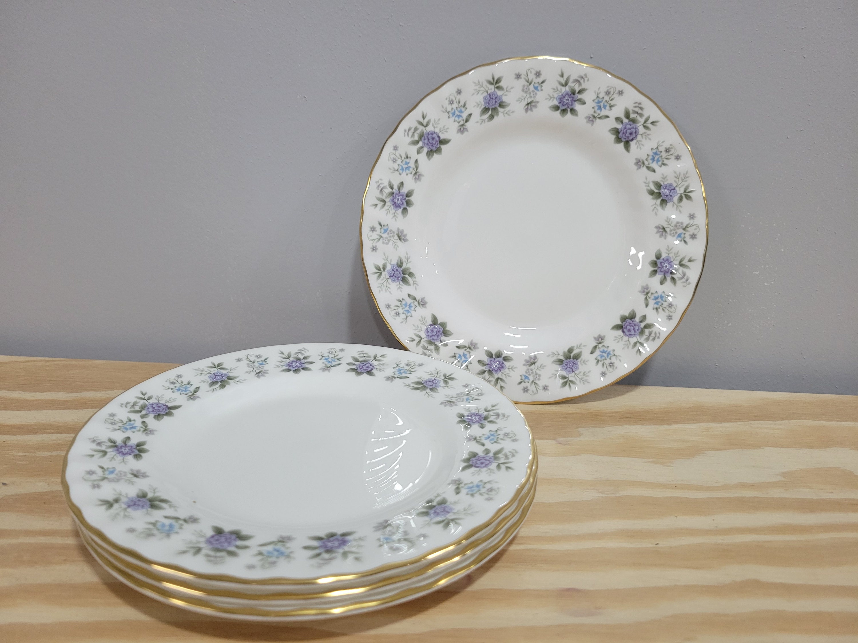 『スタうー特価』　MINTON 『ALPINE SPRING』　大きめ中皿　6枚 Minton Alpine Spring - Etsy