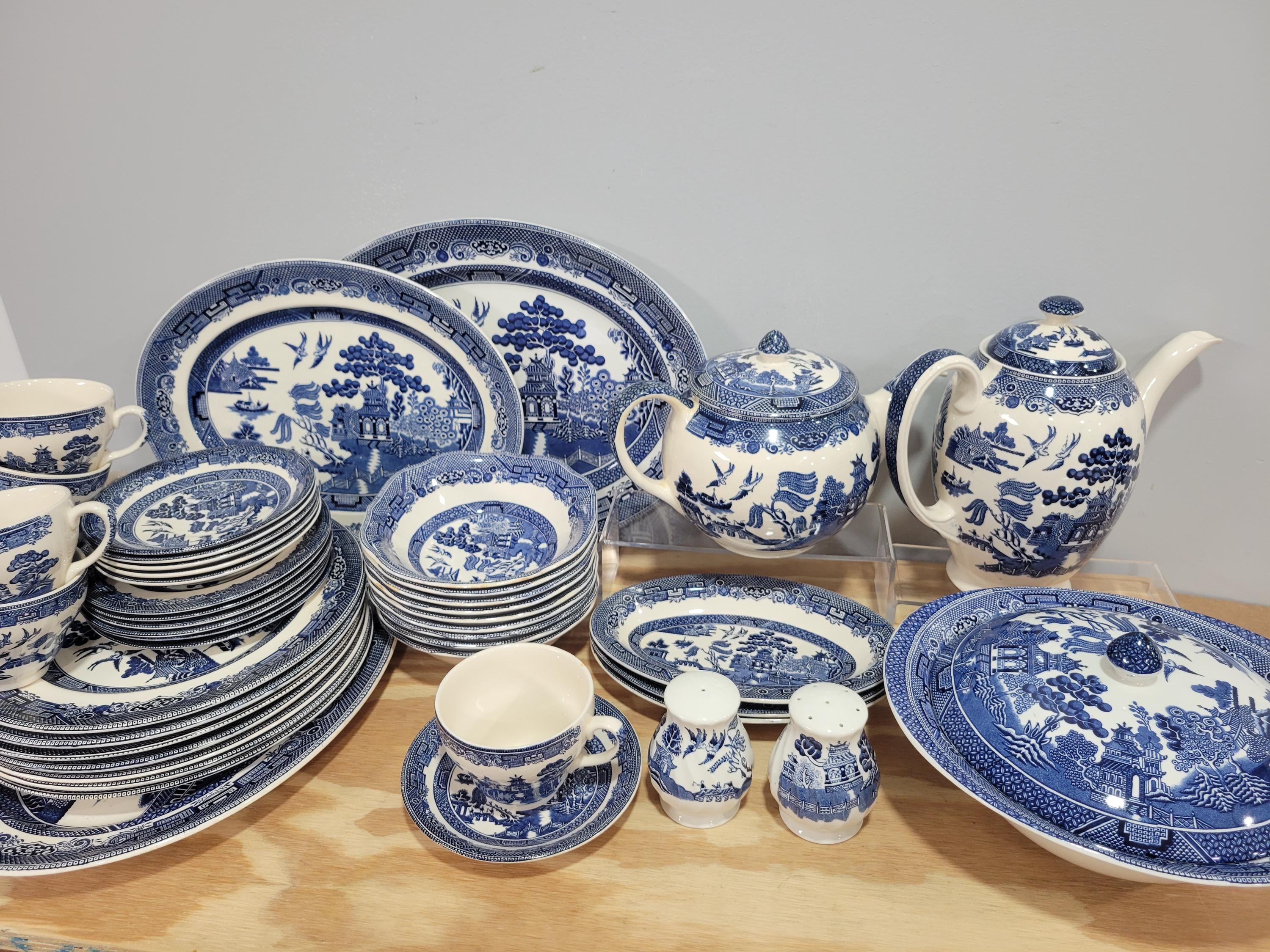 Vintage Blue Dinnerware - Etsy