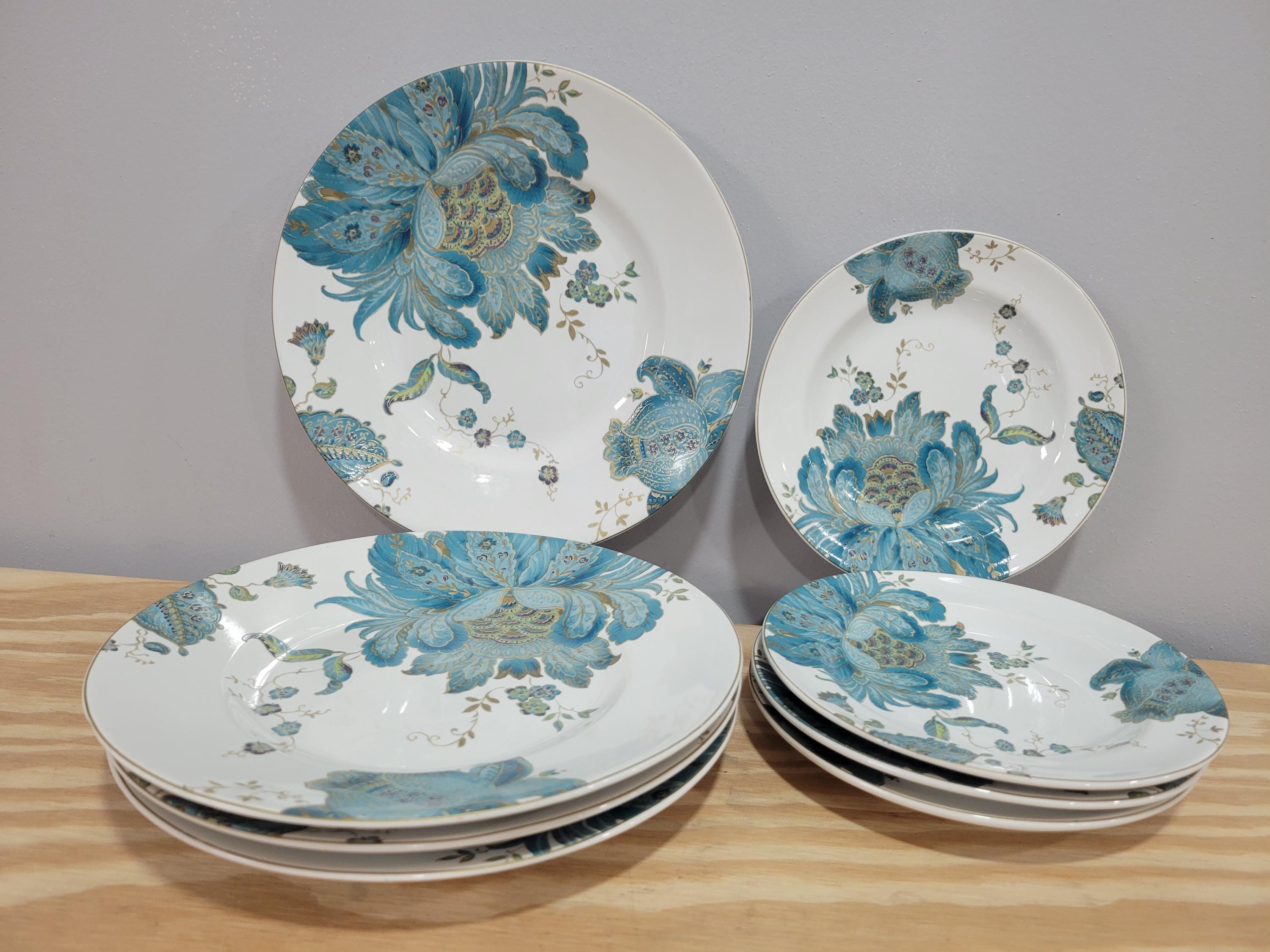 HOT 16 Piece Dinnerware Set 222 Fifth Eliza Teal 222 Fifth Eliza