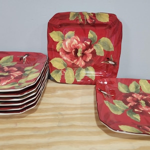 222 Fifth Set Plates - Etsy