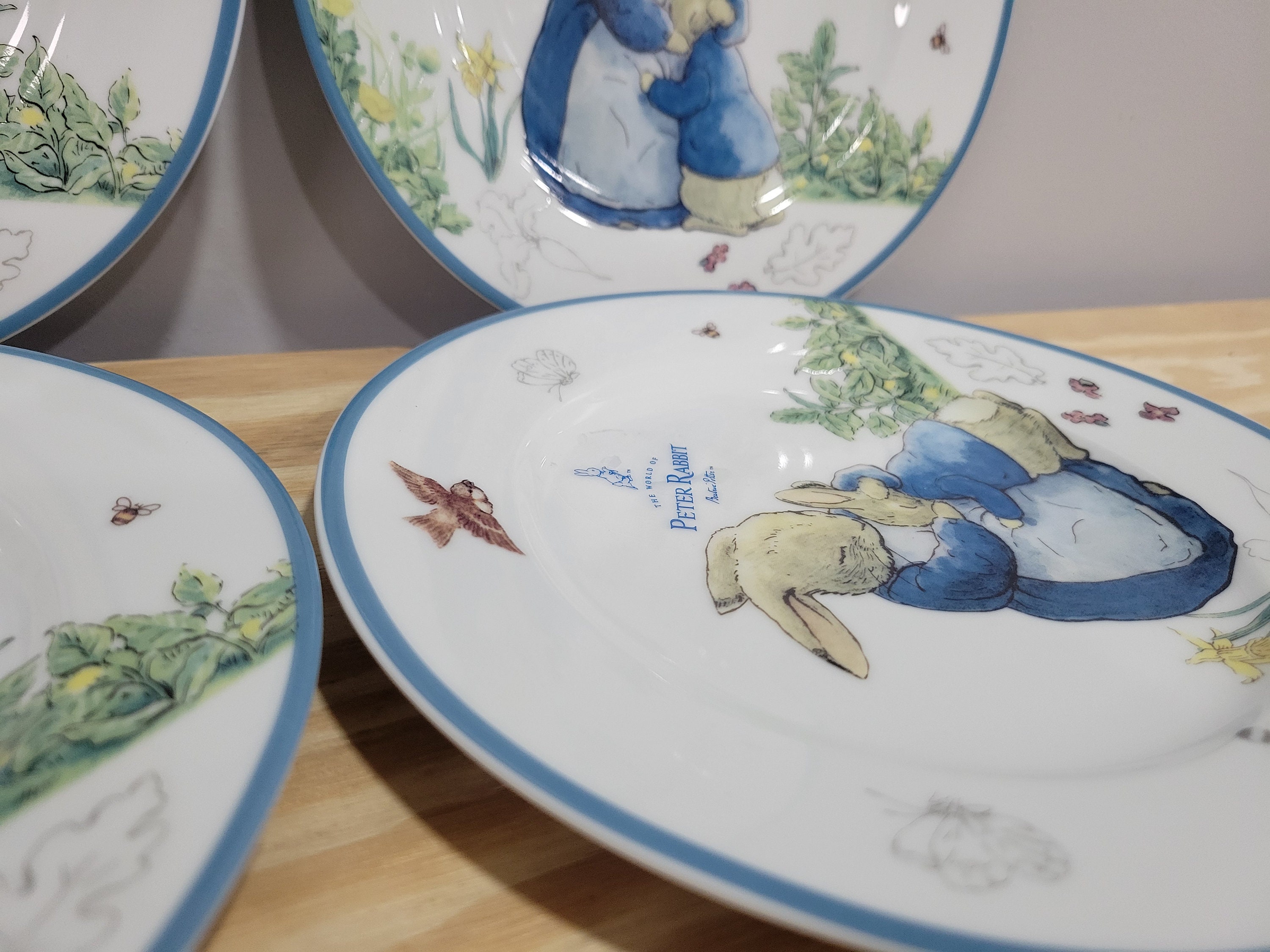 ZRIKE Peter Rabbit Classic 8 Salad Plates Set of 4 - Etsy