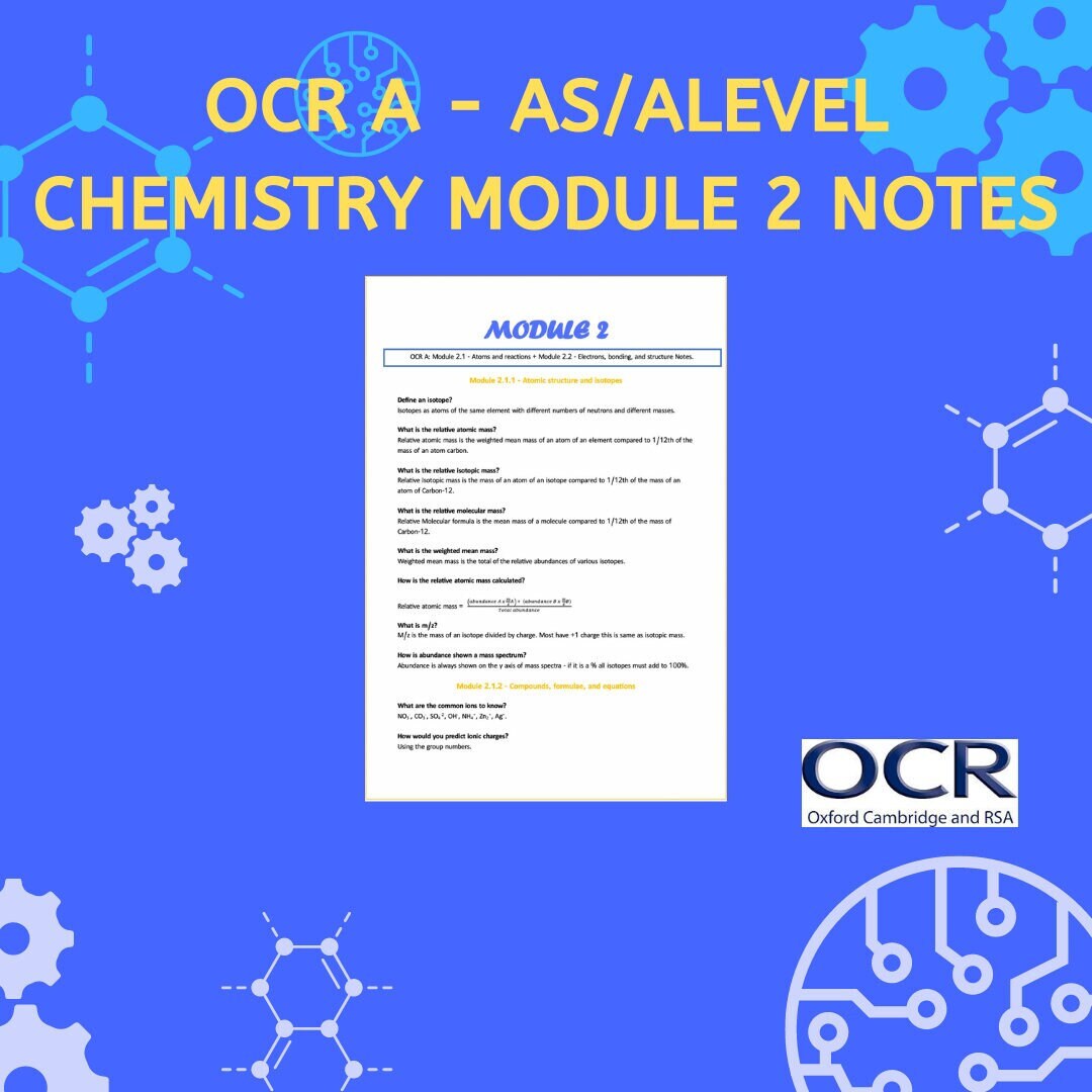 A Level Chemistry Anki Flashcards OCR A Made By A Student, 60 OFF