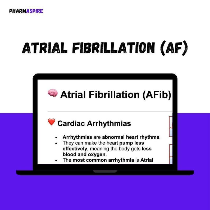 Atrial Fibrillation (AF) Pharmacy Clinical Notes - Etsy