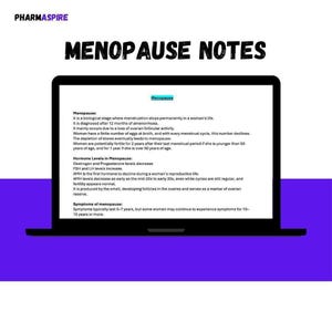 Menopause Clinical Notes - Pharmacy