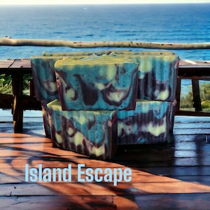 Island Escape Artisan Vegan Handcrafted Soap created by Spaulding Estates Soapery.