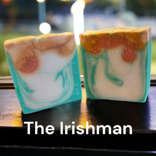 The Irishman, a luxury lard soap with a refined masculine scent created by Spaulding Estates Soapery for the Irish man in your life!