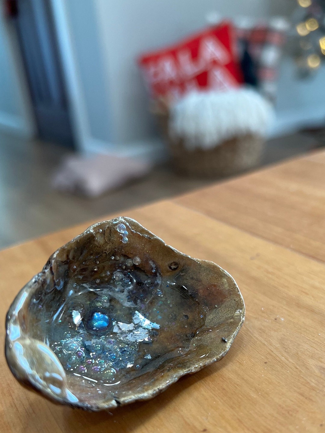 Louisiana Hand Decorated Natural COPPER Colored Oyster Shell - Etsy