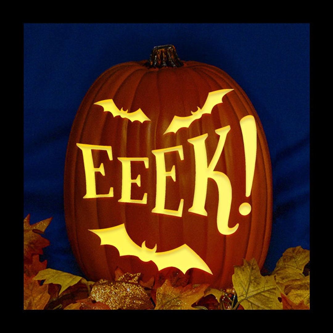 Eeek! - Carved Foam Pumpkin - Etsy