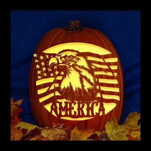 America 02 - Carved Foam Pumpkin