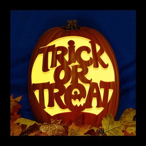Trick or Treat 10 - Carved Foam Pumpkin - Etsy