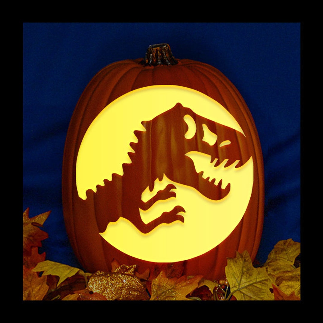 Jurassic Park Carved Foam Pumpkin Etsy jurassic-park-carved-foam-pumpkin-etsy