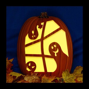 Ghost in Window - Carved Foam Pumpkin