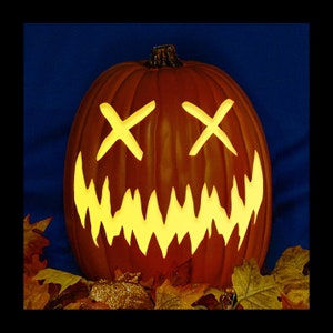 Pumpkin X - Carved Foam Pumpkin