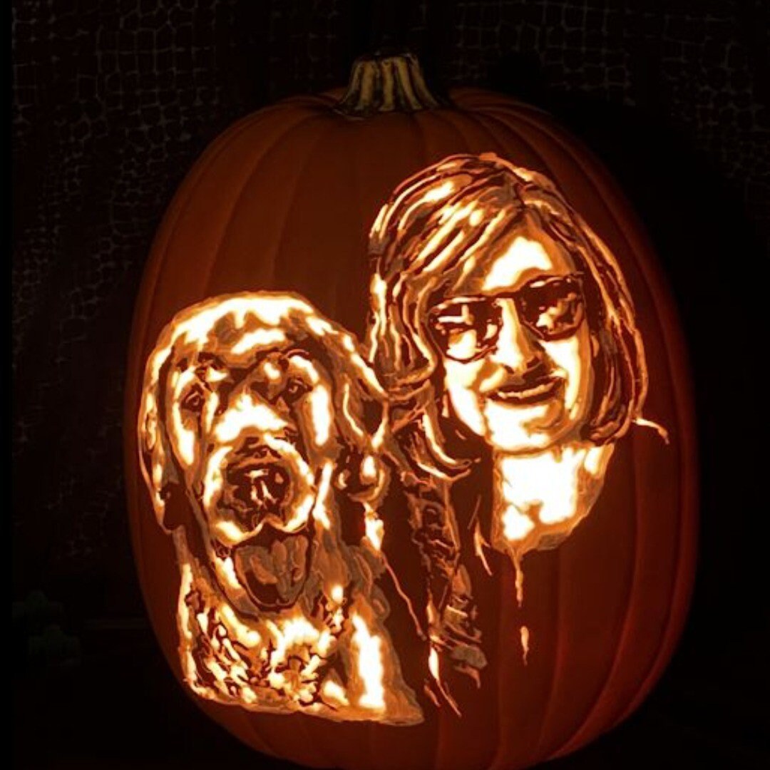 Custom Carved Pumpkins - Business Logos, Portraits, Sports Teams, Pets ...