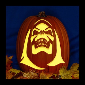 Skeletor - Carved Foam Pumpkin