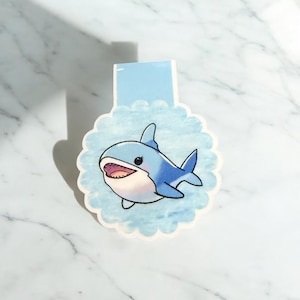 Cute Shark Magnetic Bookmark | Animal Bookmark | Ocean Themed Gift | Shark Lover Gift | Cute Bookmark | Sea Bookmark | Shark Gift Idea