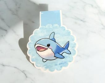 Cute Shark Magnetic Bookmark | Animal Bookmark | Ocean Themed Gift | Shark Lover Gift | Cute Bookmark | Sea Bookmark | Shark Gift Idea