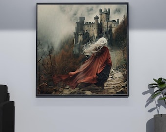 TOG Manon Inspired Fantasy Art Print: Witch Decor (Digital Download 3300x3300 px)