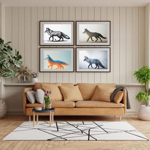 Fox Digital Art Print | Woodland Creatures | Animal Artwork | Wall Decor | Gift for Nature Lovers | Nursery Art | Kids Room Print