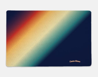 Aries Pet Mat - Rectangle (Retro Rainbow)