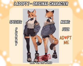 Furry OC Adopt | Instant Download | Exclusive Original Character | Fantasy Character | Character Sheet | Reference Design