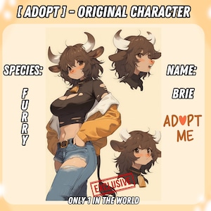 Furry OC Adopt | Instant Download | Exclusive Original Character | Fantasy Character | Character Sheet | Reference Design
