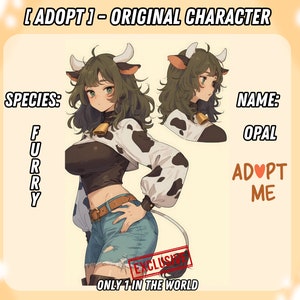 Furry OC Adopt | Instant Download | Exclusive Original Character | Fantasy Character | Character Sheet | Reference Design