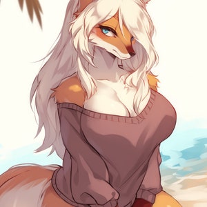 Exclusive Furry Adopt:  Adoptable Fursona Luna - Only 10 will EVER be sold. High Quality Finished - Limited Edition Original Character