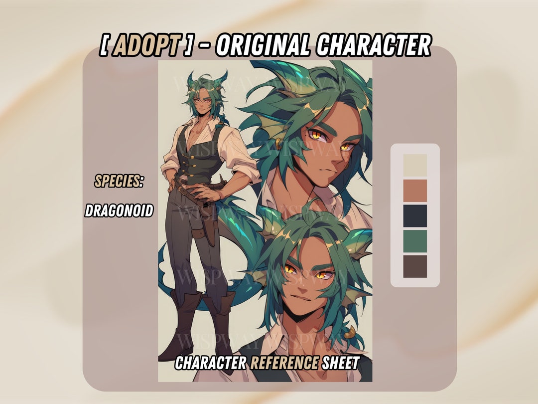 Dragonoid Character Adopt | Original Character | Fantasy Character ...