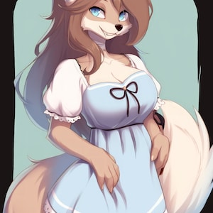 Exclusive Furry Adopt:  Adoptable Fursona Bella - Only 10 will EVER be sold. High Quality Finished - Limited Edition Original Character