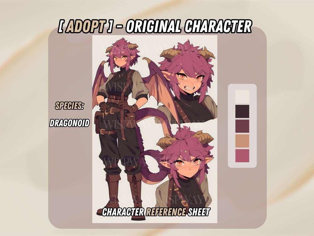 Dragonoid Character Adopt | Original Character | Fantasy Character ...