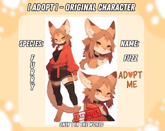 Furry OC Adopt | Instant Download | Exclusive Original Character | Fantasy Character | Character Sheet | Reference Design