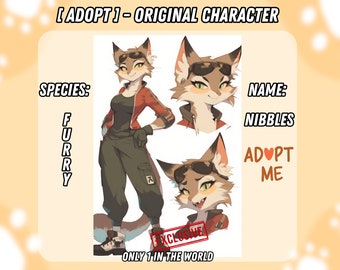 Furry OC Adopt | Instant Download | Exclusive Original Character | Fantasy Character | Character Sheet | Reference Design