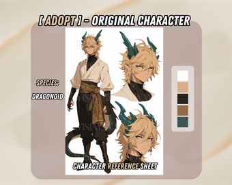 Dragonoid Character Adopt | Original Character | Fantasy Character ...