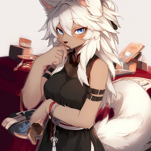 Exclusive Furry Adopt:  Adoptable Fursona Luna - Only 10 will EVER be sold. High Quality Finished - Limited Edition Original Character