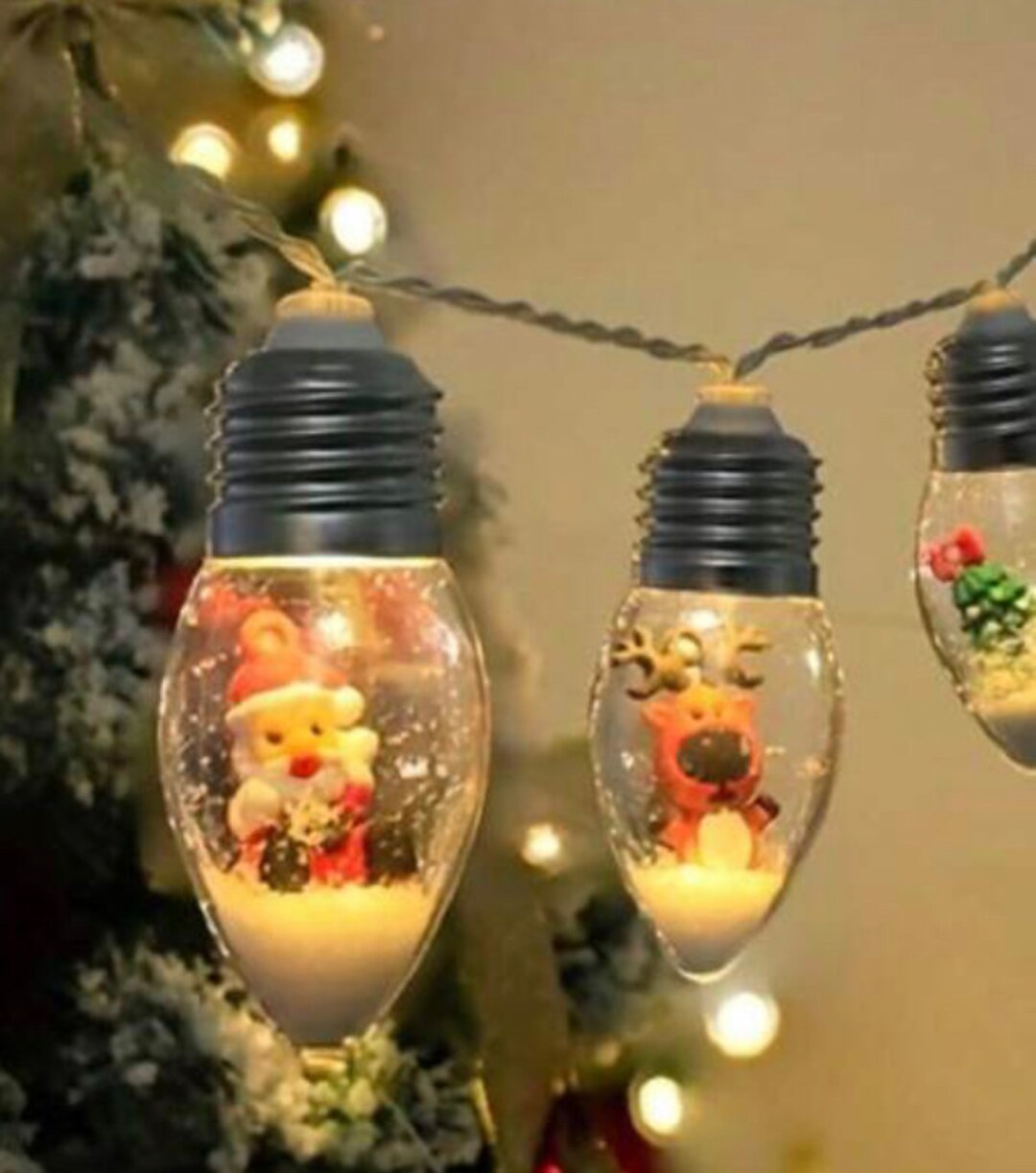 10 Leds Christmas Lights Led Christmas Lights Outdoor Decor Etsy