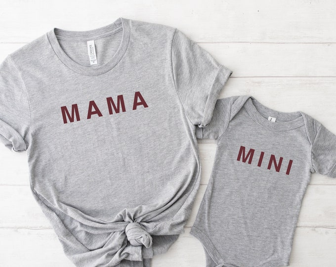 Matching Mama and Mini Shirt, Baby Shower Gift, Mother Daughter Shirts, Best Gifts for Moms, Matching Mommy and Me Shirt, New Arrival Gift