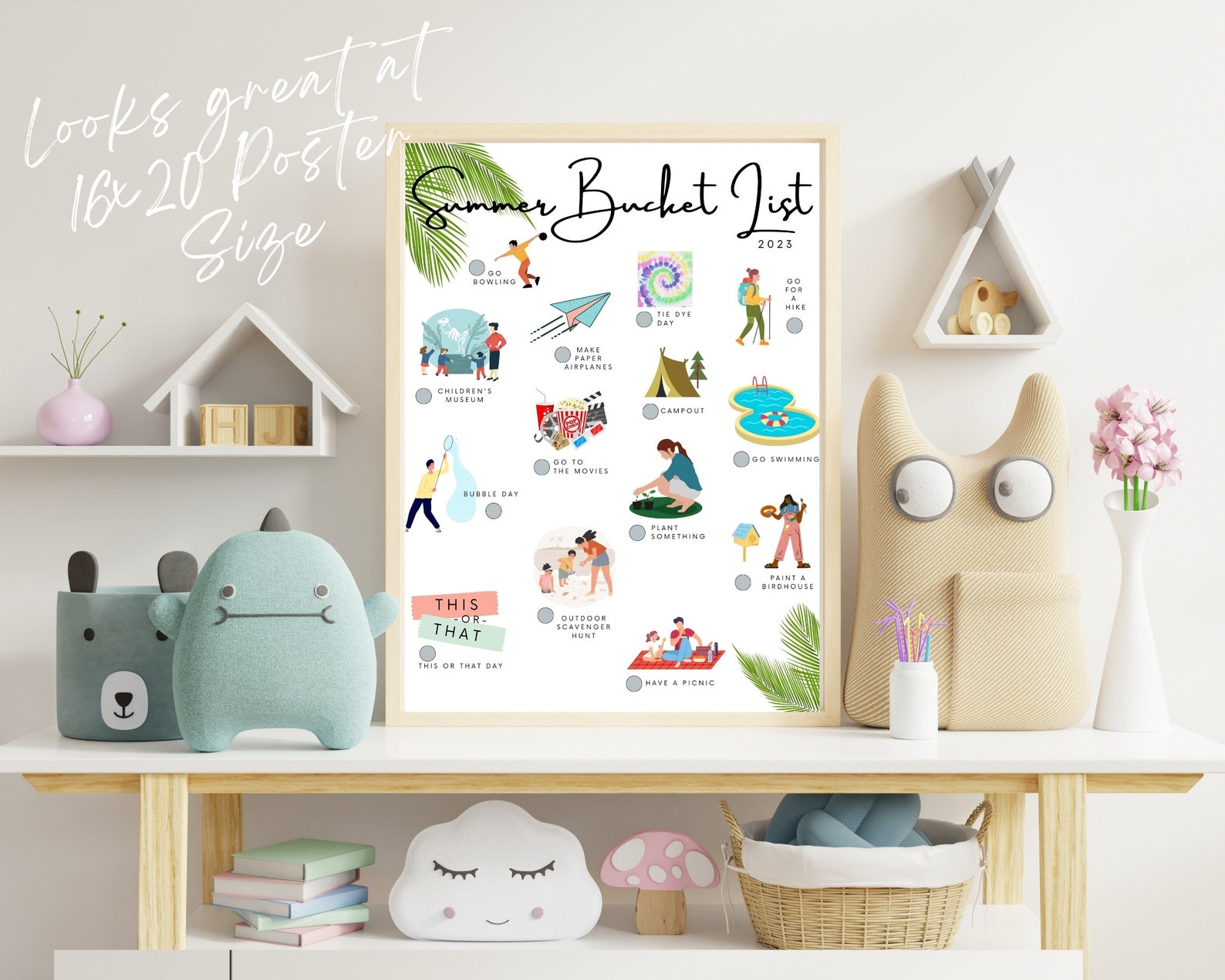 Printable Summer Bucket List for Kids | Bucket List Printable With ...