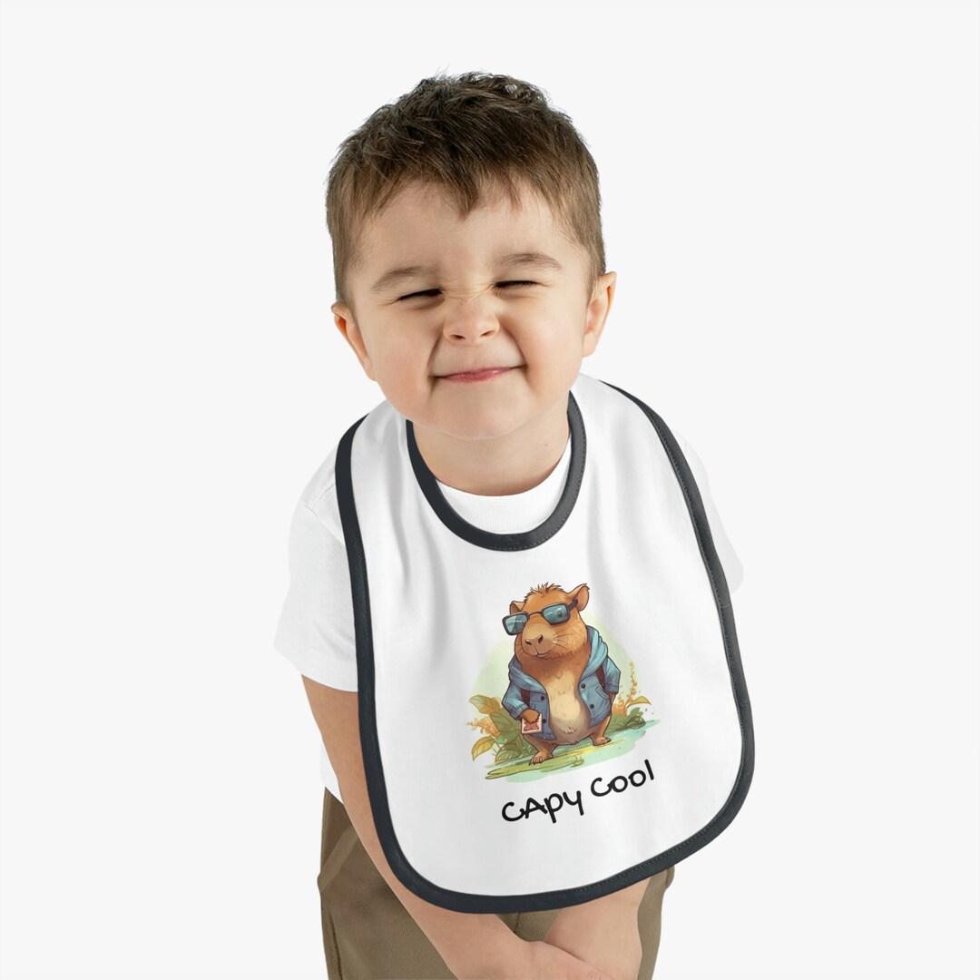 Capybara Bib Capybara Baby Cute Capybara Capybara Family Baby Bib