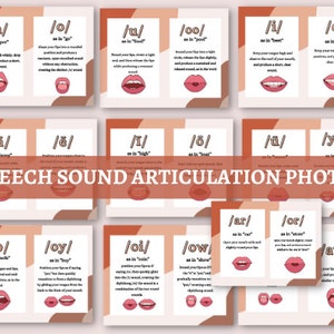 Speech Sounds Articulation Photos - Art mural phonétique pour linguistes et orthophonistes, voyelles