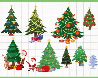 Árbol de Navidad svg, imágenes prediseñadas del árbol de Navidad, árbol de Navidad png, archivo cortado del árbol de Navidad svg
