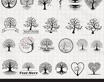 Family tree svg png bundle, Tree of life svg, Family name tree svg clipart