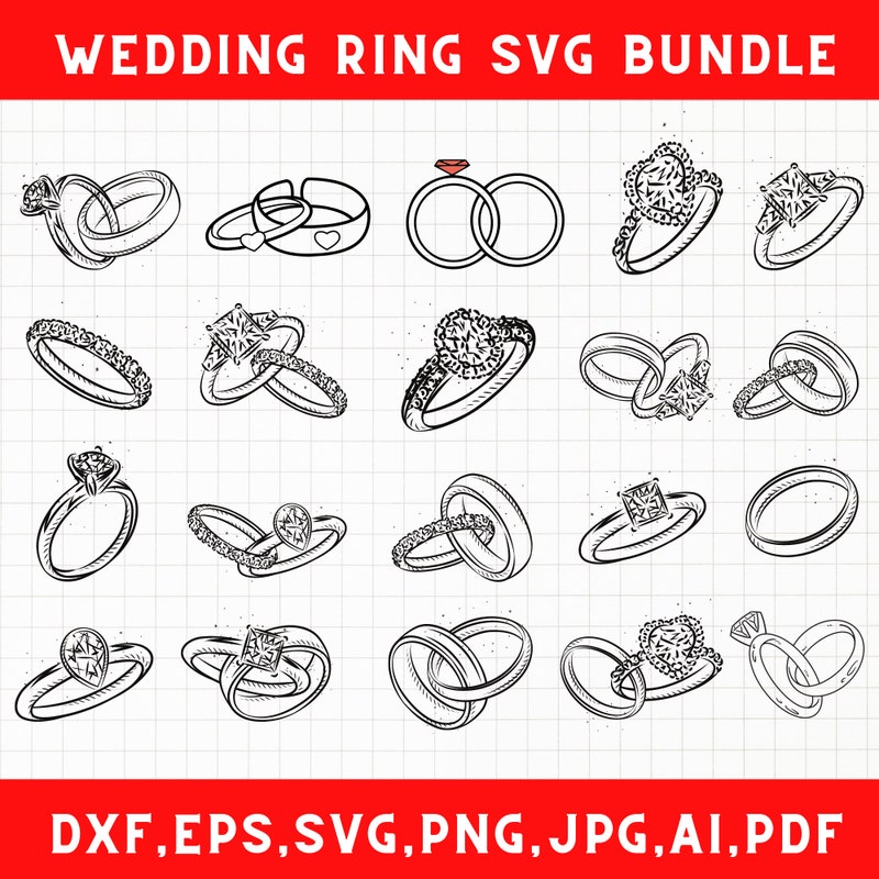 Wedding Ring Svg - Etsy