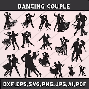 Ballroom dancer svg, Dancing couple silhouettes, Ballroom silhouette, Ballroom dancing svg, Couple dancing svg, Ballroom dance svg