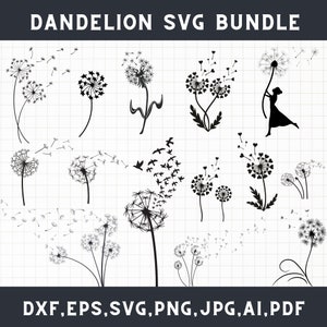 Pusteblume svg, Pusteblume svg, Pusteblume svg, Pusteblume svg, Pusteblume svg, Dxf, Eps