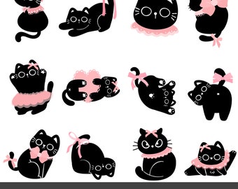 Kitty Katze Geburtstagskind svg, schwarze Katzengesicht svg, Katzen Geburtstagskind, Geburtstagsgeschenk für sie
