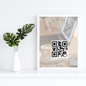 Wifi Sign wifi , wifi QR code, printable QR code sign